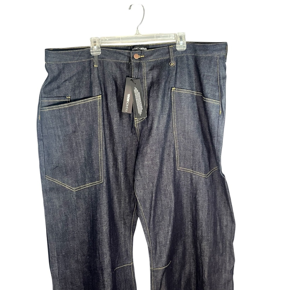 Fashion Nova NWT Women's Boot Cut Denim Jeans 22 Plus Waist 44"